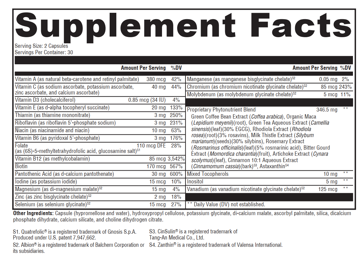 Hemochromatosis Help™ Iron-Free Multivitamin