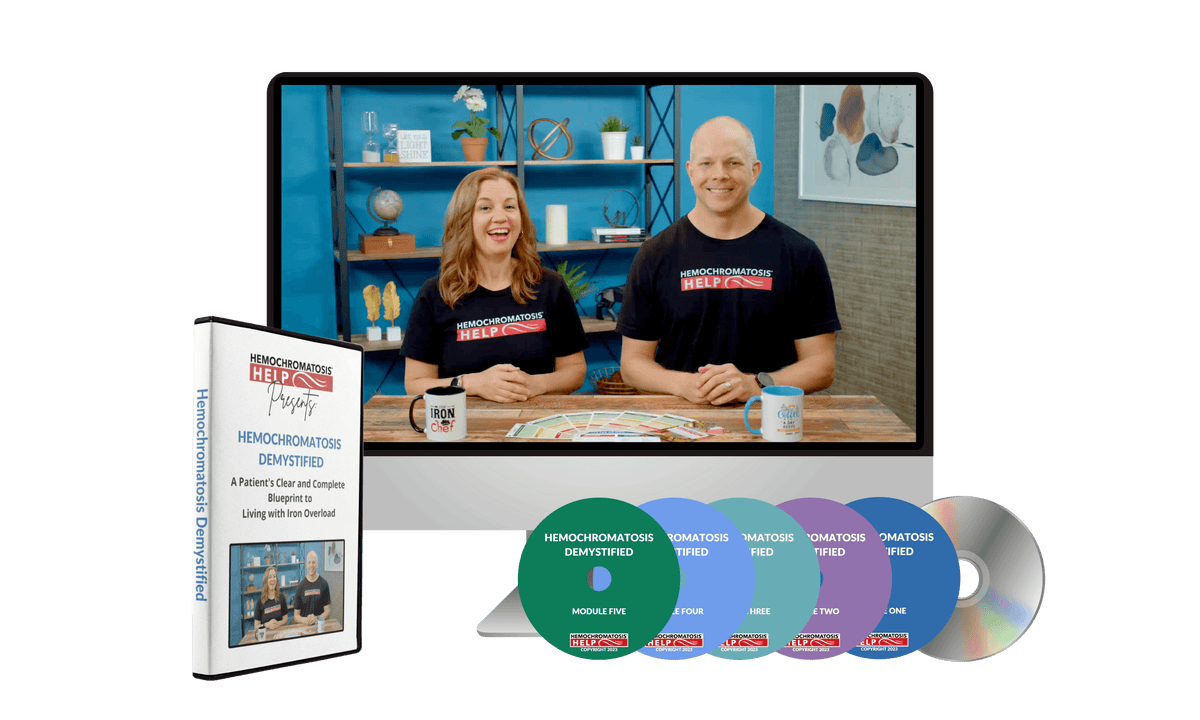 Lifetime Access to Hemochromatosis Demystified Online Course + Optional DVD 6-Disc Set