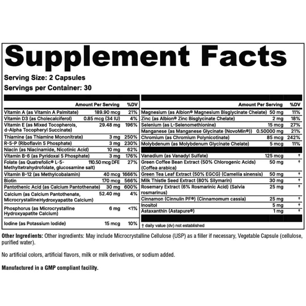 Hemochromatosis Help™ Iron-Free Multivitamin - NEW FORMULA
