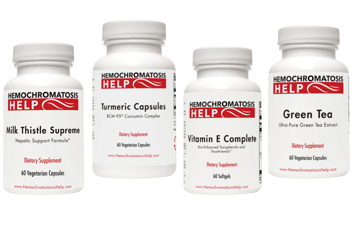 Hemochromatosis Help Antioxidant Bundle Turmeric Capsules