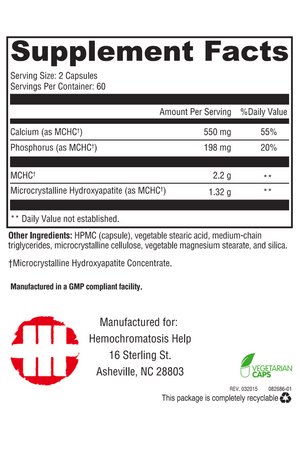 Hemochromatosis Help™ Calcium Complex