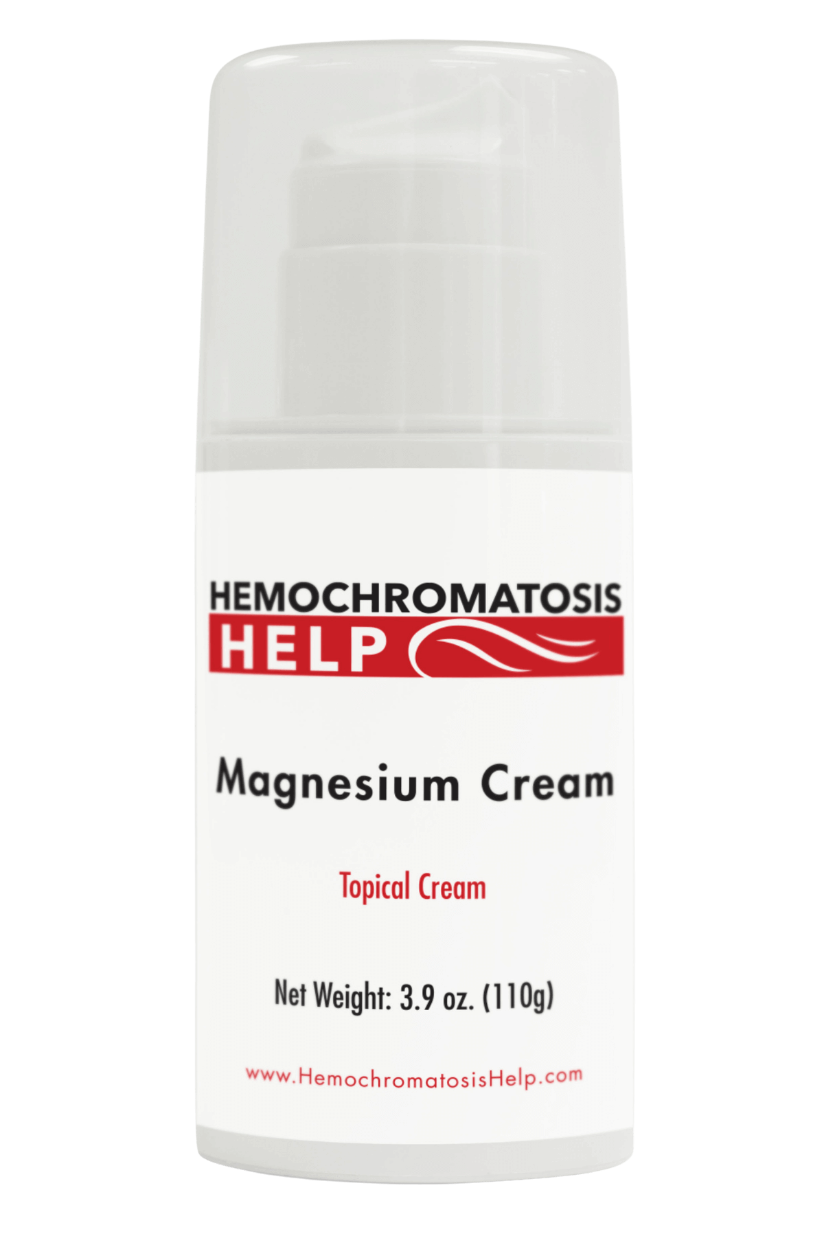 Hemochromatosis Help Magnesium Cream Bottle Front