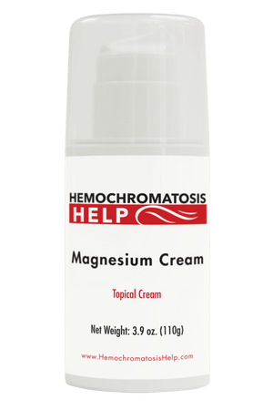 Hemochromatosis Help Magnesium Cream Bottle Front