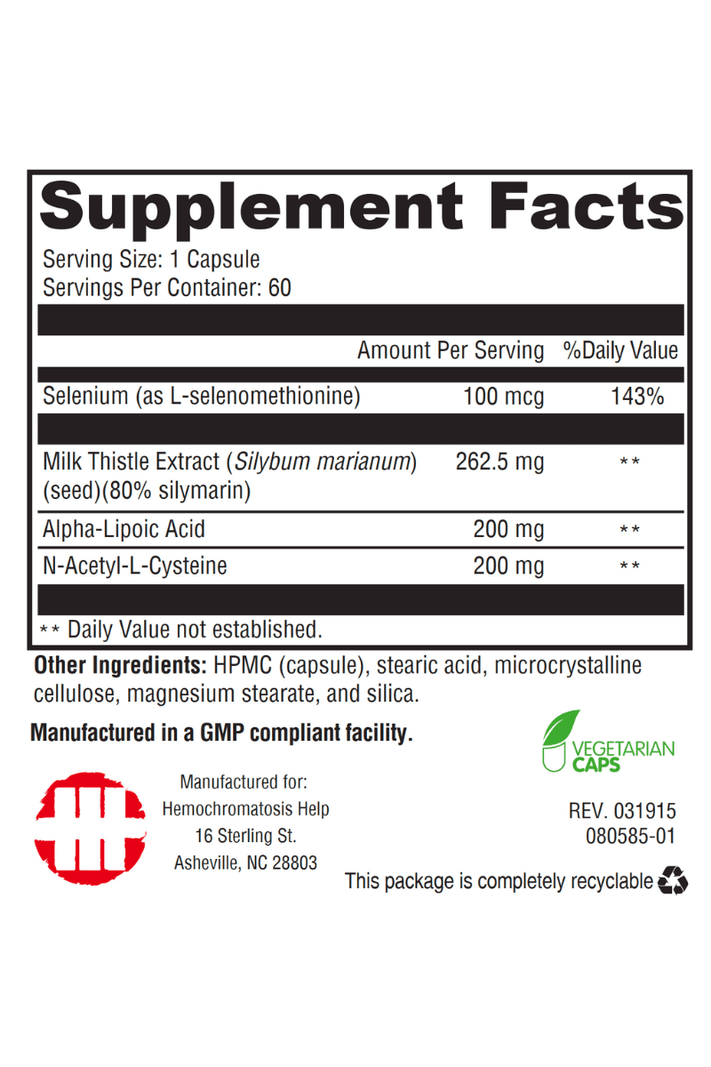 Hemochromatosis Help™ Milk Thistle Supreme