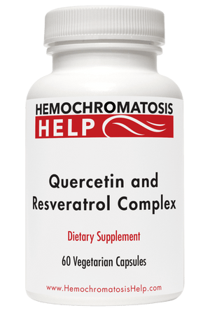 Hemochromatosis Help Quercetin & Resveratrol Bottle Image