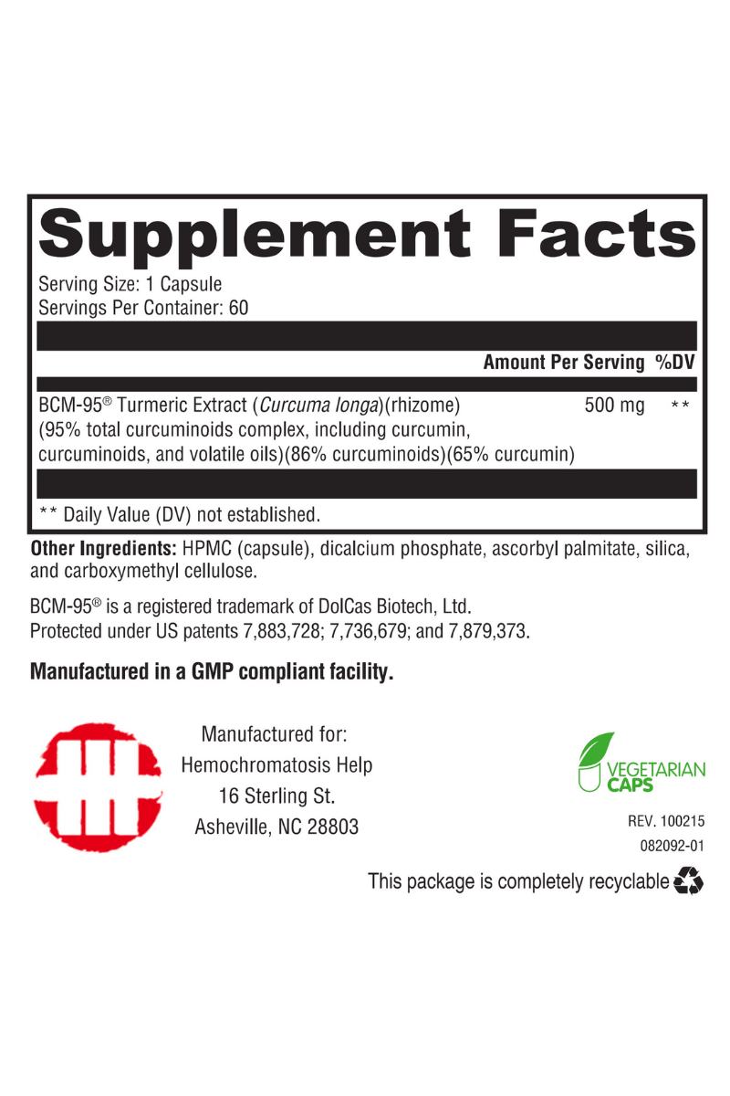 Hemochromatosis Help™ Turmeric Capsules