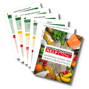 Pocket Grocery Shopping Guide for Hemochromatosis (Laminated 4" x 6" Cards)