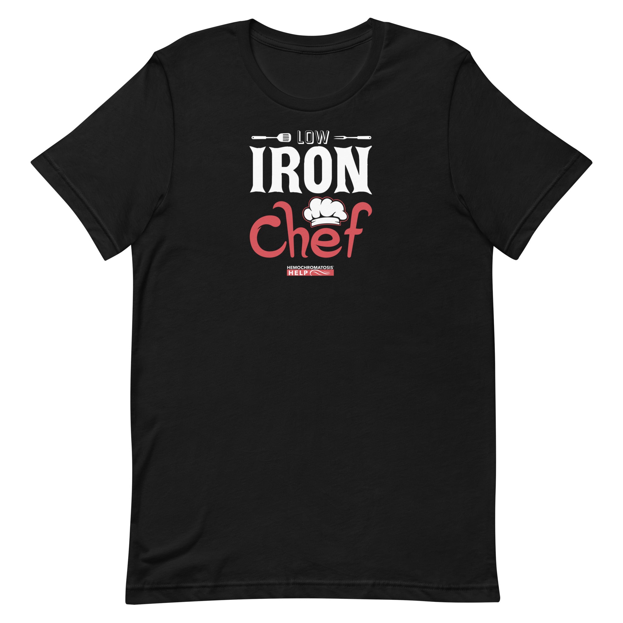 "Low Iron Chef" Hemochromatosis Awareness Premium Short Sleeve T-Shirt (5 Colors)