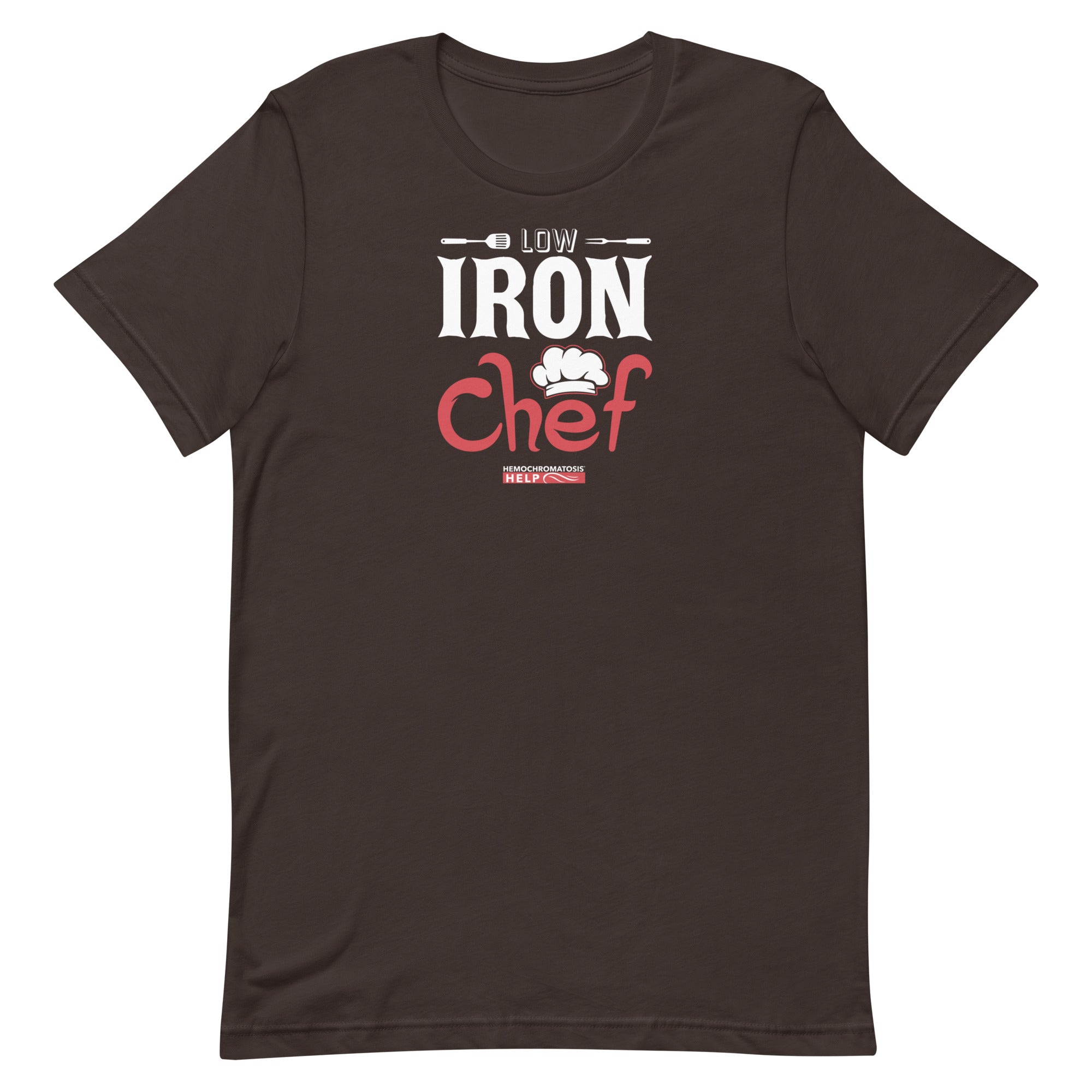 "Low Iron Chef" Hemochromatosis Awareness Premium Short Sleeve T-Shirt (5 Colors)