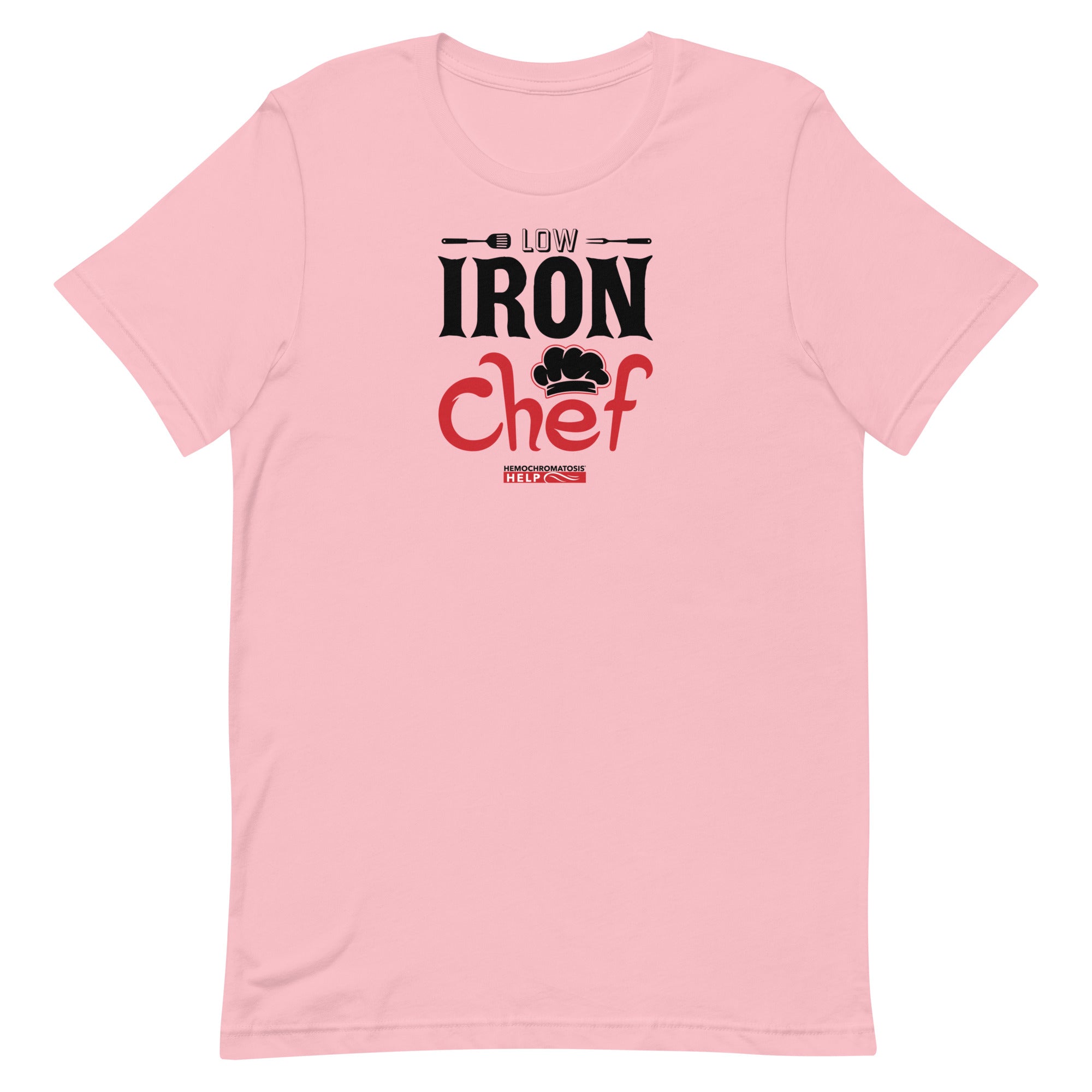 "Low Iron Chef" Hemochromatosis Awareness Premium Short Sleeve T-Shirt (5 Colors)