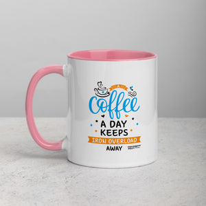 "A Coffee a Day Keeps Iron Overload Away" Hemochromatosis Awareness 11 oz Ceramic Mug